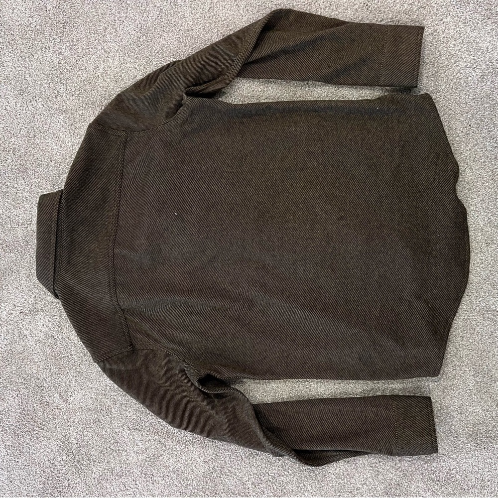 Wrangler NWT Flannel Knit Shirt Men’s Size Small Brown 1908340 Button Down, - Picture 13 of 16